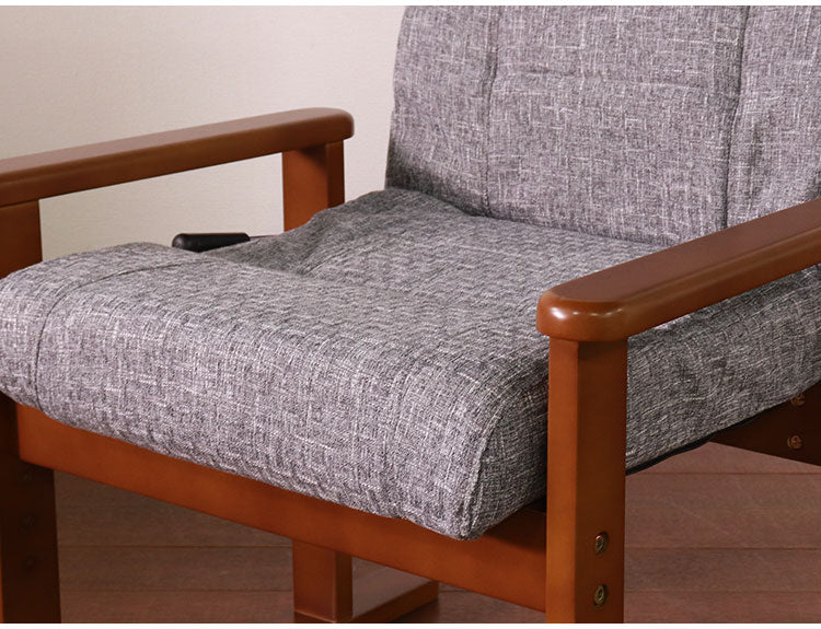 高座椅子 アーム 肘付 ハイバック リクライニングチェア ハイバック 2本脚 和室 スリム リクライニング ソファ ソファー リクライニングソファ リラックスチェア 高齢者 一人掛け 寝られる(代引不可)