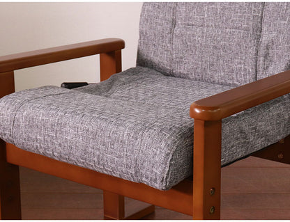 高座椅子 アーム 肘付 ハイバック リクライニングチェア ハイバック 2本脚 和室 スリム リクライニング ソファ ソファー リクライニングソファ リラックスチェア 高齢者 一人掛け 寝られる(代引不可)