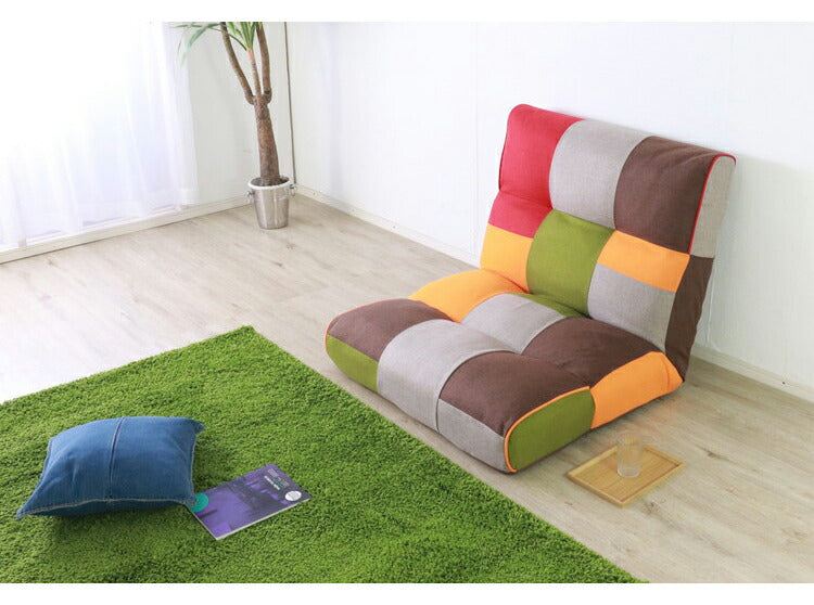 1人掛け ソファ フロアソファ あぐらソファ おしゃれ 北欧 かわいい ポケットコイル シンプル 1P 一人暮らし リクライニング リクライニングチェア 新生活(代引不可)