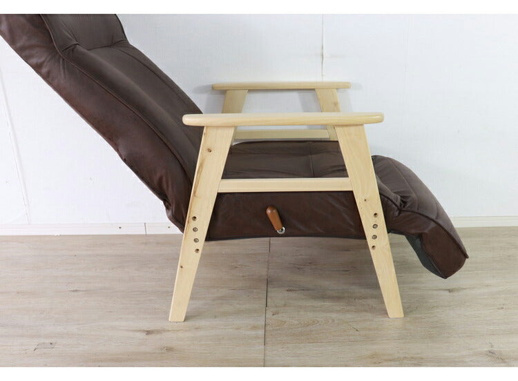 リクライニングチェア 座椅子 高さ調整 3段階 無段階リクライニング フットレスト 14段階 肘置き 肘あり 一人暮らし おしゃれ 北欧 モダン 新生活(代引不可)