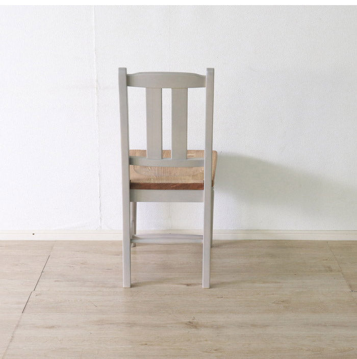 ダイニングチェア2点セット 北欧調 幅40cm 2脚 アンティーク調 完成品 いす グレー ホワイト欧米 パイン材 ダイニング おしゃれ フレンチカントリー 天然木 無垢 木製(代引不可)