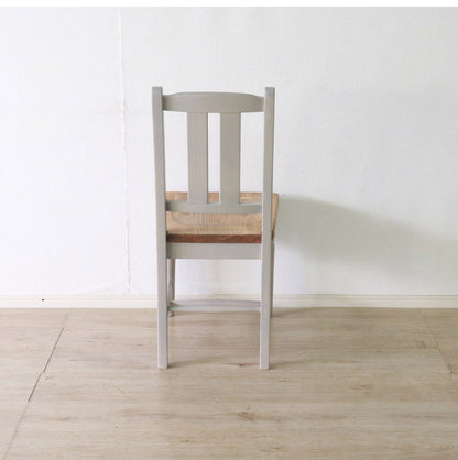 ダイニングチェア2点セット 北欧調 幅40cm 2脚 アンティーク調 完成品 いす グレー ホワイト欧米 パイン材 ダイニング おしゃれ フレンチカントリー 天然木 無垢 木製(代引不可)