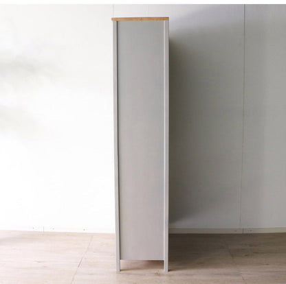 キャビネット 北欧調 幅80cm カップボード アンティーク調 組立品 収納棚 ラック キッチン 収納ボックス グレー ホワイト 欧米 パイン材 ダイニング おしゃれ 天然木(代引不可)