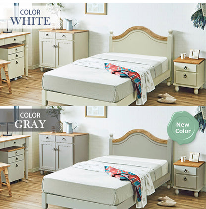 サイドテーブル 北欧調 幅40cm テーブル アンティーク調 組立品 ミニテーブル ナイトテーブル ベッドサイド 収納 グレー ホワイト 欧米 パイン材 ダイニング おしゃれ(代引不可)