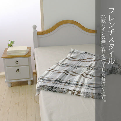 サイドテーブル 北欧調 幅40cm テーブル アンティーク調 組立品 ミニテーブル ナイトテーブル ベッドサイド 収納 グレー ホワイト 欧米 パイン材 ダイニング おしゃれ(代引不可)