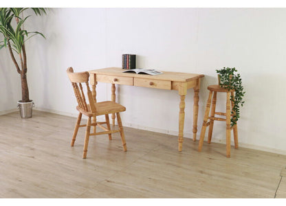 デスク 幅120cm 単品 天然木 パイン材 無垢材 コンパクト おしゃれ 木目 木製 北欧 モダン カントリー ナチュラル シンプル 書斎 勉強机 学習机 リモート 新生活 一人暮らし(代引不可)