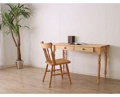 デスク 幅120cm 単品 天然木 パイン材 無垢材 コンパクト おしゃれ 木目 木製 北欧 モダン カントリー ナチュラル シンプル 書斎 勉強机 学習机 リモート 新生活 一人暮らし(代引不可)