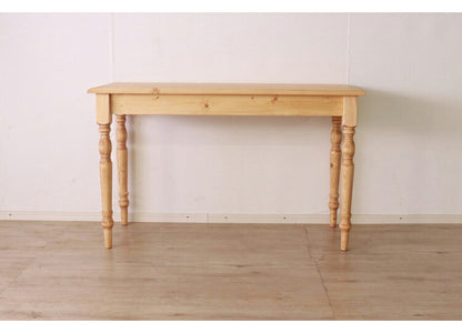 デスク 幅120cm 単品 天然木 パイン材 無垢材 コンパクト おしゃれ 木目 木製 北欧 モダン カントリー ナチュラル シンプル 書斎 勉強机 学習机 リモート 新生活 一人暮らし(代引不可)