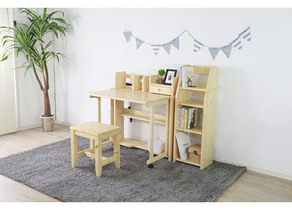 折りたたみ デスク 幅90cm 天然木 パイン材 シンプル コンパクト 収納 省スペース 子供部屋 子ども 学習デスク 勉強机 学習机 書斎 2口コンセント付き 新生活 一人暮らし(代引不可)
