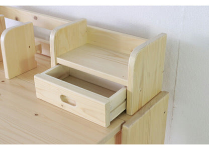 折りたたみ デスク 幅90cm 天然木 パイン材 シンプル コンパクト 収納 省スペース 子供部屋 子ども 学習デスク 勉強机 学習机 書斎 2口コンセント付き 新生活 一人暮らし(代引不可)