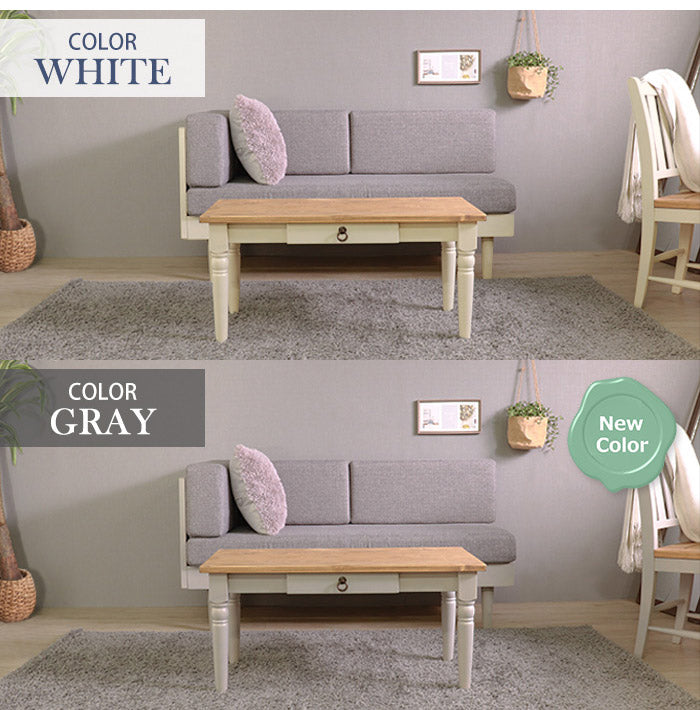 センターテーブル 北欧調 幅90cm ローテーブル リビングテーブル テーブル アンティーク調 組立品 1人暮らし グレー ホワイト 欧米 パイン材 ダイニング おしゃれ 天然木(代引不可)