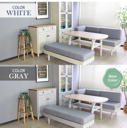 センターテーブル 北欧調 幅120cm ローテーブル リビングテーブル テーブル アンティーク調 組立品 1人暮らし グレー ホワイト 欧米 パイン材 ダイニング おしゃれ(代引不可)