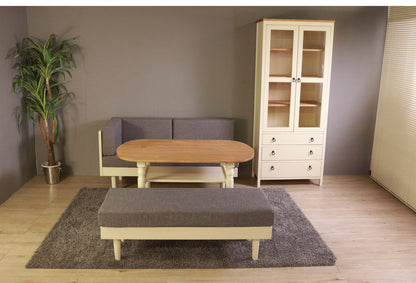 センターテーブル 北欧調 幅120cm ローテーブル リビングテーブル テーブル アンティーク調 組立品 1人暮らし グレー ホワイト 欧米 パイン材 ダイニング おしゃれ(代引不可)