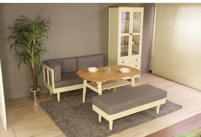 センターテーブル 北欧調 幅120cm ローテーブル リビングテーブル テーブル アンティーク調 組立品 1人暮らし グレー ホワイト 欧米 パイン材 ダイニング おしゃれ(代引不可)