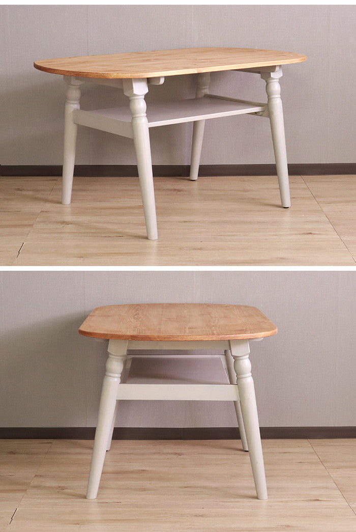 センターテーブル 北欧調 幅120cm ローテーブル リビングテーブル テーブル アンティーク調 組立品 1人暮らし グレー ホワイト 欧米 パイン材 ダイニング おしゃれ(代引不可)