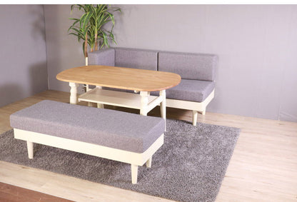 センターテーブル 北欧調 幅120cm ローテーブル リビングテーブル テーブル アンティーク調 組立品 1人暮らし グレー ホワイト 欧米 パイン材 ダイニング おしゃれ(代引不可)