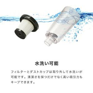 simplus スティック掃除機 コード式 サイクロン 強力吸引 13000Pa 紙パック不要 2WAY ハンディ 軽量 1.06kg グレー ホワイト 水洗い可能 シンプル おしゃれ キャニスティッククリーナー SP-VC01