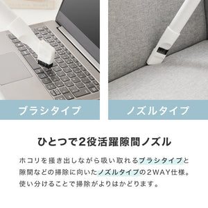simplus スティック掃除機 コード式 サイクロン 強力吸引 13000Pa 紙パック不要 2WAY ハンディ 軽量 1.06kg グレー ホワイト 水洗い可能 シンプル おしゃれ キャニスティッククリーナー SP-VC01