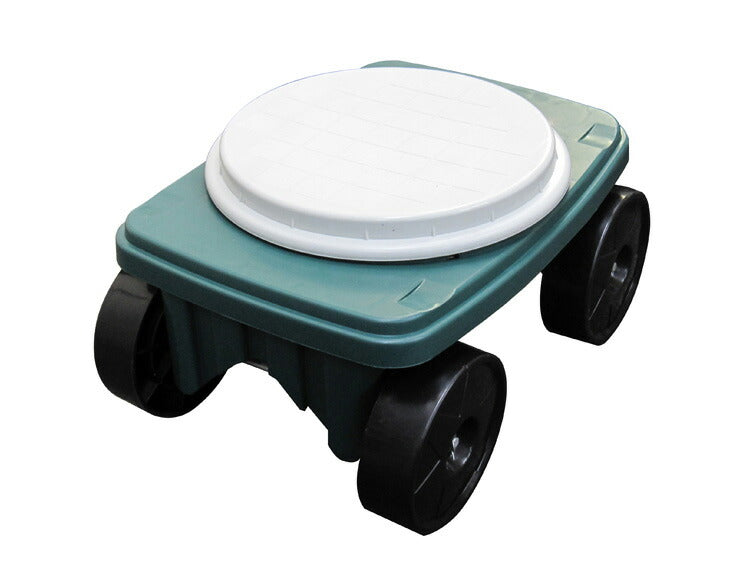 園芸用カートATK-04GN 台車 6台セット 回転式 腰掛台車 腰掛椅子 移動椅子 園芸 農作業 ガーデン 草むしり 草取り 除草 足腰 腰痛 負担軽減 移動 自由 座る コンパクト 作業効率(代引不可)