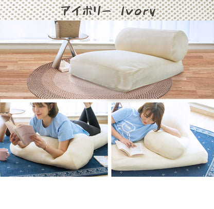 ふとん収納袋 布団収納ケース クッション ケース ラウンド ＋ スクエアセット ソファ 座布団 布団収納袋 コンパクト セット 抱き枕 丸洗い 通気性 ふとん 抱き枕 敷布団 掛布団 通気性 ソファー 収納ケース 体圧分散