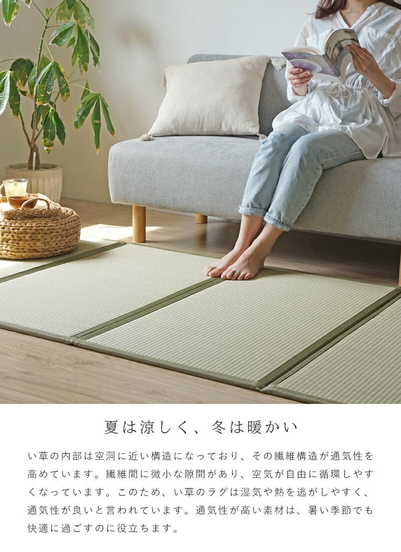 い草 4つ折りマット 厚手 赤ちゃん 100×210 寝ござ い草マット マットレス 夏用 夏ラグ カーペット 四つ折り 天然素材 ラグ ペット 父の日 い草ラグ 布団の下 敷く 畳める マット ラグ