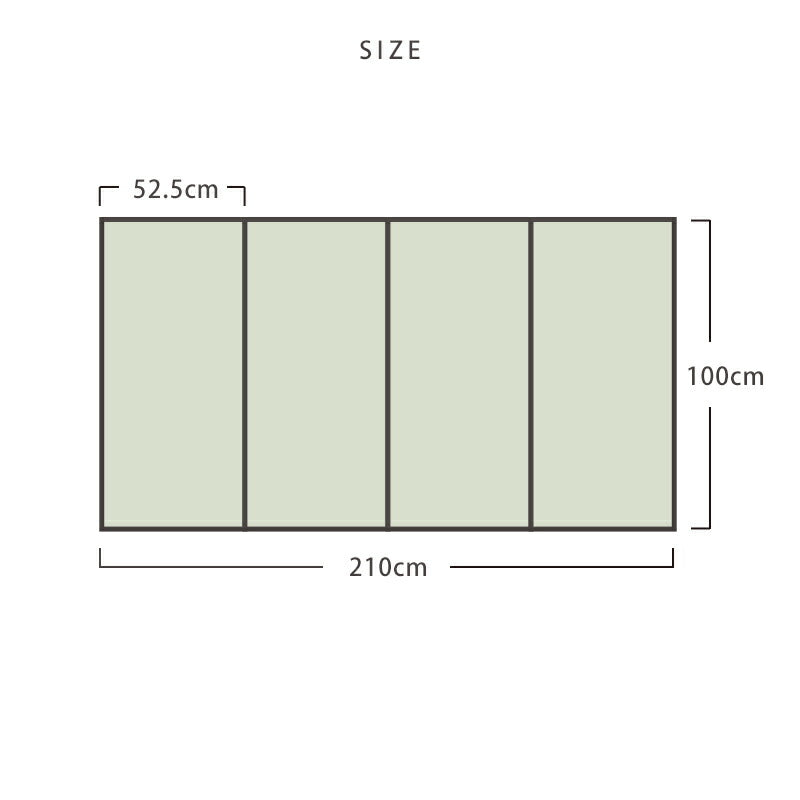 い草 4つ折りマット 厚手 赤ちゃん 100×210 寝ござ い草マット マットレス 夏用 夏ラグ カーペット 四つ折り 天然素材 ラグ ペット 父の日 い草ラグ 布団の下 敷く 畳める マット ラグ