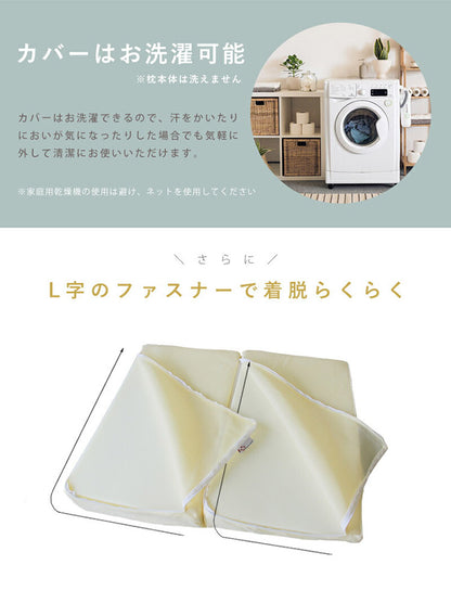 メディカルライフ ピロー type 9 傾斜枕 低反発枕 二つ折り枕 三角 逆流性食道炎 防止 クッション マット 低反発 2つ折り なだらか まくら 傾斜 枕 妊婦 鼻づまり 咳 いびき 緩和