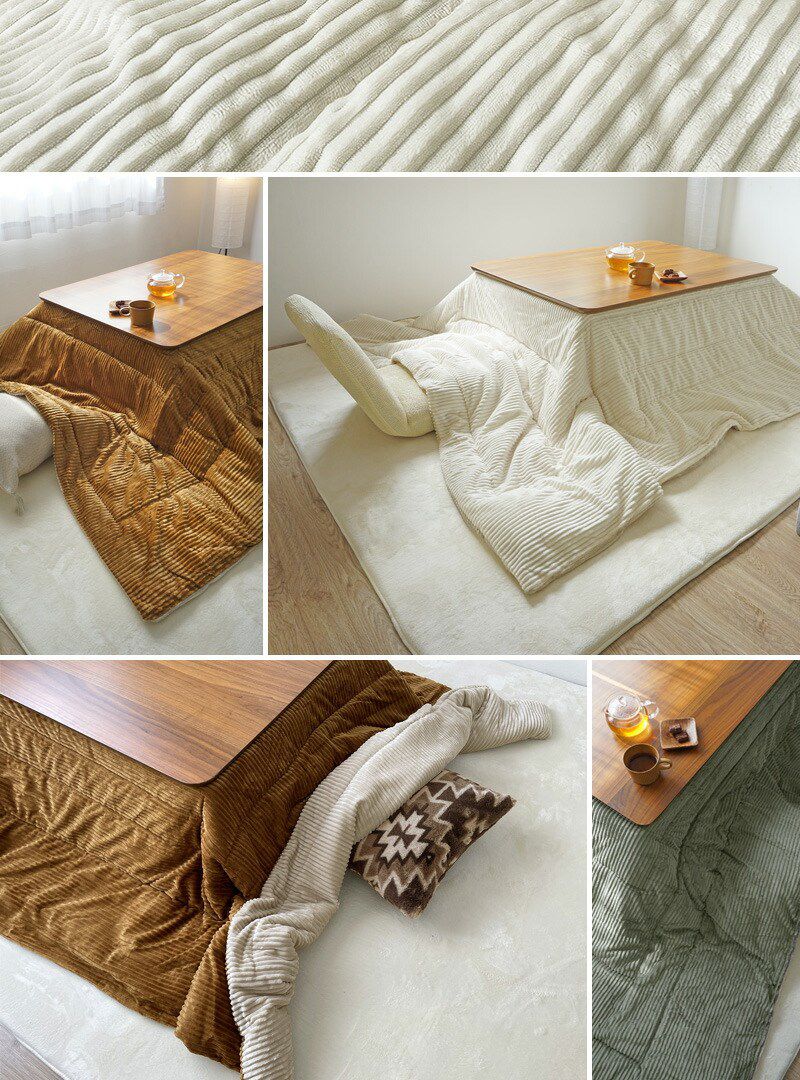 こたつ布団 長方形 コーデュロイ 190×240cm 洗える 厚手 北欧 おしゃれ かわいい インテリア コタツ布団 こたつふとん こたつ コタツ布団 モコモコ コーデュロイこたつ こたつ掛け布団 掛け布団