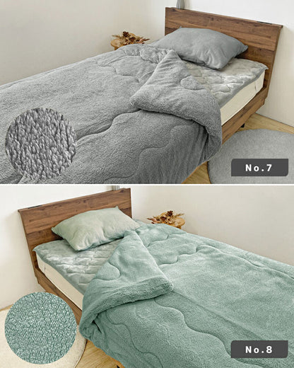 毛布 掛布団 150×200cm シングル 毛布兼用掛布団 厚手 ボア 無地 シープ調 軽量 洗える 洗濯可能 おしゃれ 北欧 モフモフ あったか 暖かい ふわふわ ボリューム もこもこ 大判