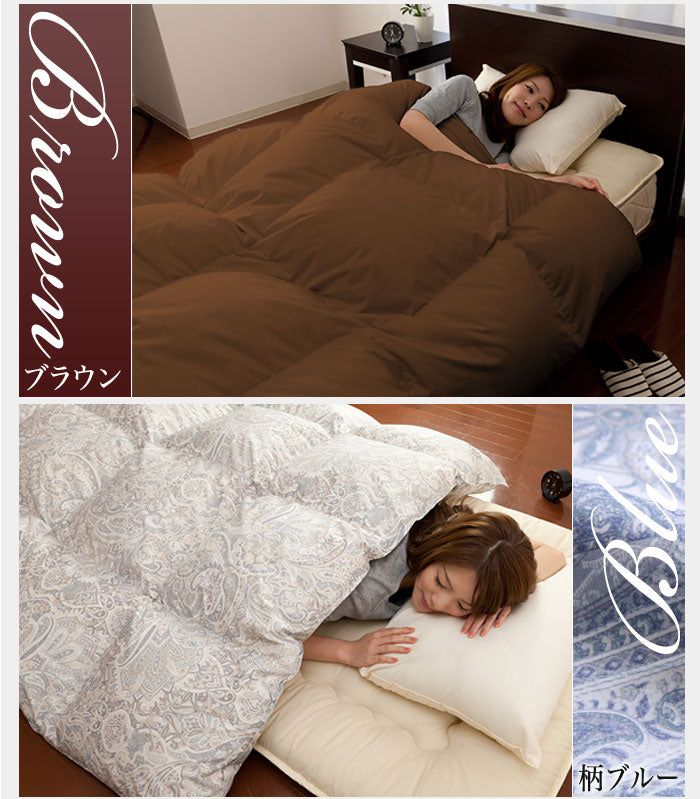 羽毛ふとん 立体キルト構造 1.4kg 日本製 CILレッドラベル ダブル ホワイトダック ダウン70％ 300dp SEKアレルGプラス イスタシアダッグ 3Dパワープラス オゾン加工 3ヶ年保証