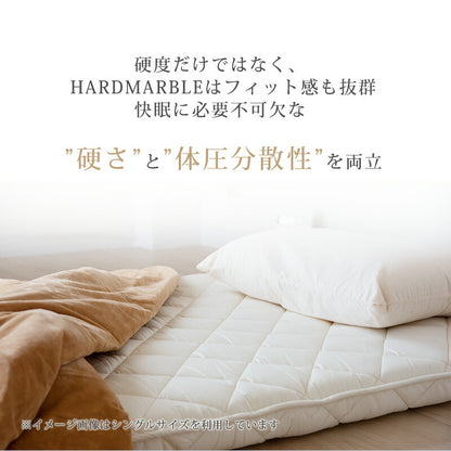 敷布団 セミダブル 極厚 固綿 70mm 日本製 敷き布団 東洋紡 マットレス不要 ハードマーブル 防ダニ・抗菌防臭 三層敷