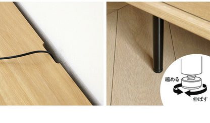 白井産業 テレビ台 幅176cm 高さ34cm 75V型対応 TVボード ローボード ナチュラルブラウン 引き戸 収納 リビング ジャパンディ 北欧 アトモナ