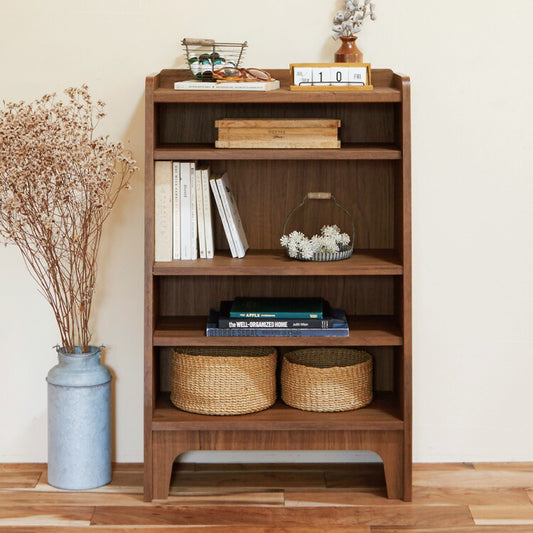 白井産業 アクシアーノ オープンラック フリーラック おしゃれ 4段 四段 木製 幅56.3 奥行き29 収納 大容量 北欧 和風 レトロ アンティーク(代引不可)