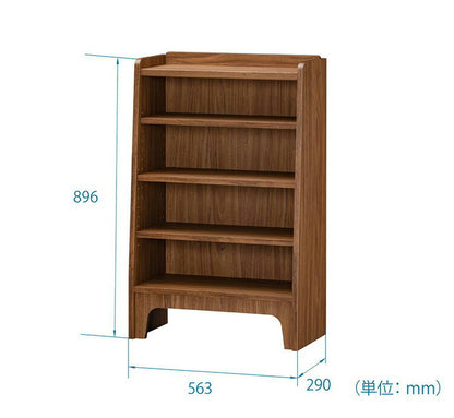白井産業 アクシアーノ オープンラック フリーラック おしゃれ 4段 四段 木製 幅56.3 奥行き29 収納 大容量 北欧 和風 レトロ アンティーク(代引不可)