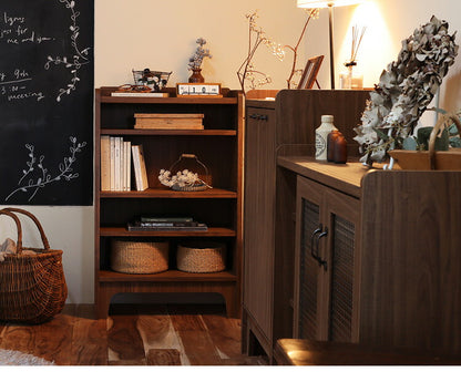 白井産業 アクシアーノ オープンラック フリーラック おしゃれ 4段 四段 木製 幅56.3 奥行き29 収納 大容量 北欧 和風 レトロ アンティーク(代引不可)