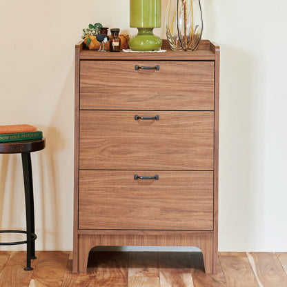 白井産業 アクシアーノ チェスト タンス たんす 引き出し 三段 3段 木製 幅56.3 奥行き36 高さ89.6 スリム おしゃれ 北欧 アンティーク(代引不可)