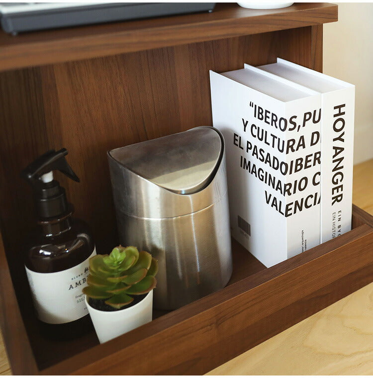 サイドテーブル ナイトテーブル 幅40cm 高さ50cm ベッドサイド ソファサイド スリム 中棚付き メラミン天板 チルフィル CHI-5040 白井産業 隙間 スリムタイプ ナチュラル ブラウン