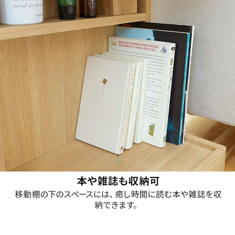 サイドテーブル ナイトテーブル 幅40cm 高さ60cm ソファサイド ベッドサイド キャスター付き メラミン天板 チルフィル CHI-6040W 白井産業 ナチュラル ブラウン