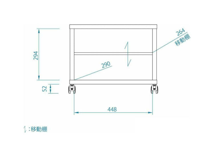 テレビ台 キャスター付き フルニコ 幅50.2cm ナチュラル 収納 高さ39.4cm 木目調 移動 可動棚 シンプル カフェ風 北欧 カントリー ウッド調 おしゃれ かわいい 温もり ナチュラル シリーズ ローボード (代引不可)