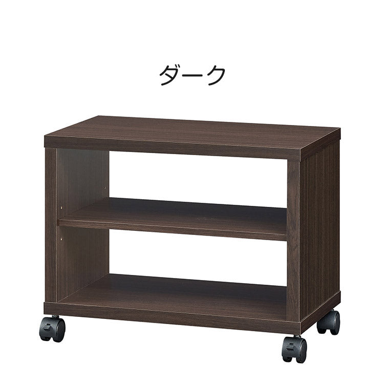 白井産業 テレビ台 幅51cm 高さ40cm ホワイト 白木目 19V型対応 キャスター付 背面化粧有 TVボード フルニコ(代引不可)