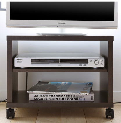 白井産業 テレビ台 幅51cm 高さ40cm ホワイト 白木目 19V型対応 キャスター付 背面化粧有 TVボード フルニコ(代引不可)