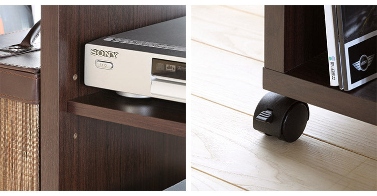 白井産業 【32型テレビ対応】テレビ台 幅80cm 高さ40cm ホワイト 白木目 32V型対応 キャスター付 背面化粧有 TVボード フルニコ(代引不可)