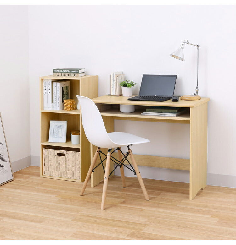 デスク 机 幅91cm 高さ72cm 中棚付き 白井産業フルニコ おしゃれ シンプル モダン 新生活 一人暮らし プレゼント(代引不可)