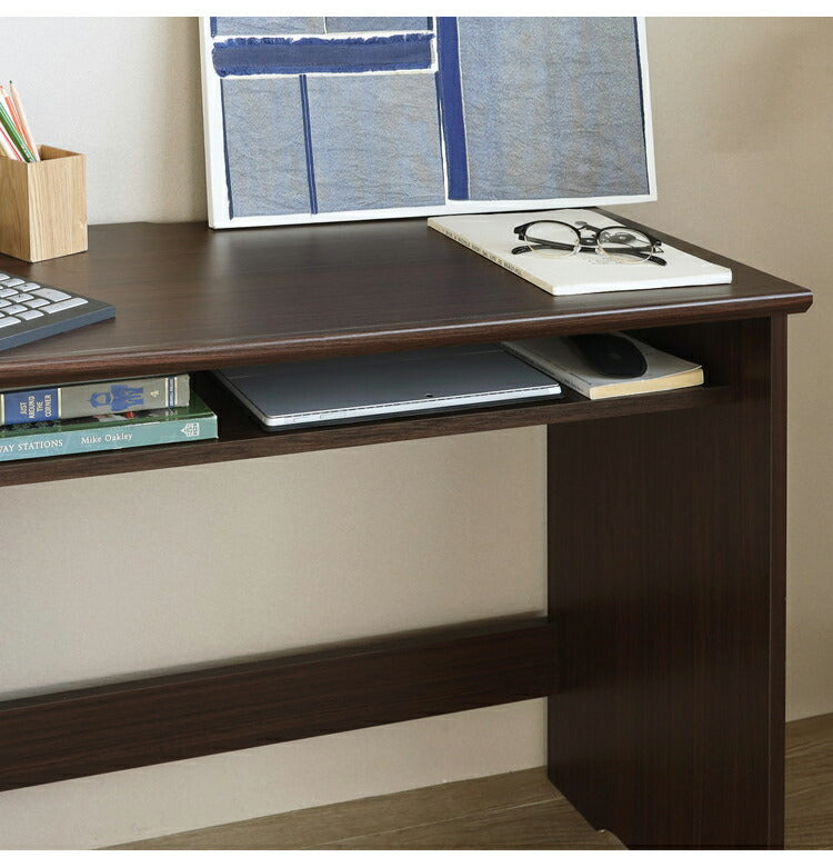 デスク 机 幅91cm 高さ72cm 中棚付き 白井産業フルニコ おしゃれ シンプル モダン 新生活 一人暮らし プレゼント(代引不可)