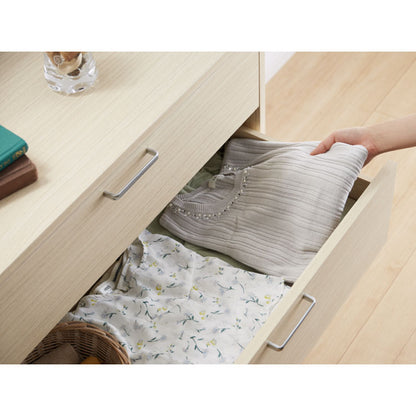 チェスト 引き出し付き フルニコ 幅56.6cm ナチュラル 大容量 収納 高さ80cm 木目調  4段 シンプル カフェ風 北欧 カントリー シリーズ ウッド調 おしゃれ かわいい 温もり ナチュラル 収納棚 白井産業 (代引不可)