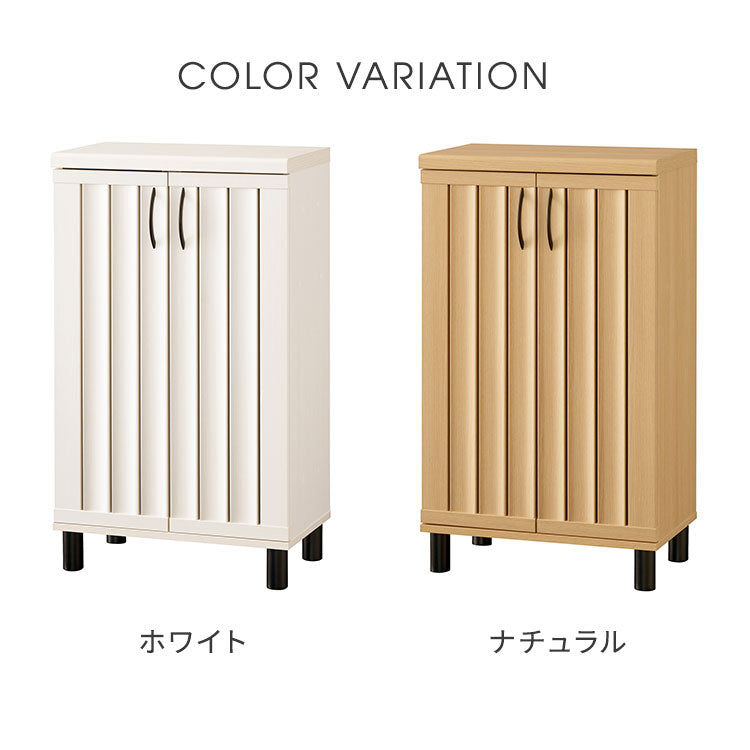 白井産業 下駄箱 シューズボックス 幅60cm 高さ103cm ホワイト 白木目 通気性 約18足収納 スリット扉 靴箱 玄関収納 シューズラック ガルバートン GBP-1060D