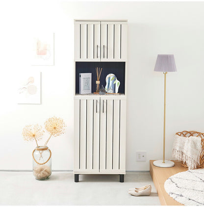 下駄箱 シューズボックス 幅60cm 高さ185cm ナチュラルブラウン 通気性 抜群 約27足収納 スリット扉 靴箱 玄関収納 シューズラック ガルバートン