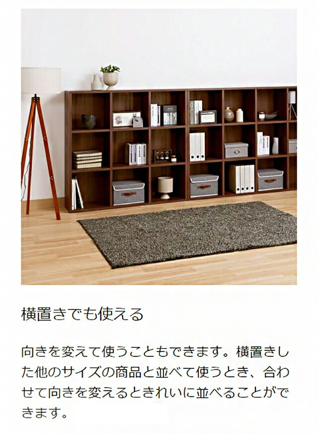 白井産業 フリーラック 幅124cm 高さ125cm マス目ラック 飾り棚 本棚 シェルフ 横置き可 レジェルノ