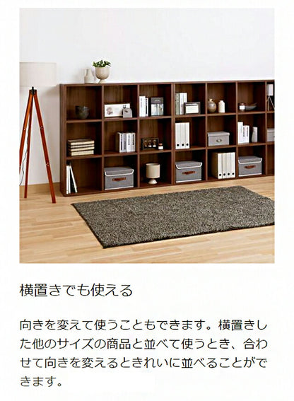 白井産業 フリーラック 幅124cm 高さ125cm マス目ラック 飾り棚 本棚 シェルフ 横置き可 レジェルノ