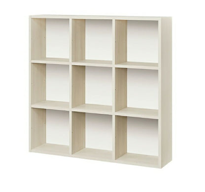 白井産業 フリーラック 幅124cm 高さ125cm マス目ラック 飾り棚 本棚 シェルフ 横置き可 レジェルノ